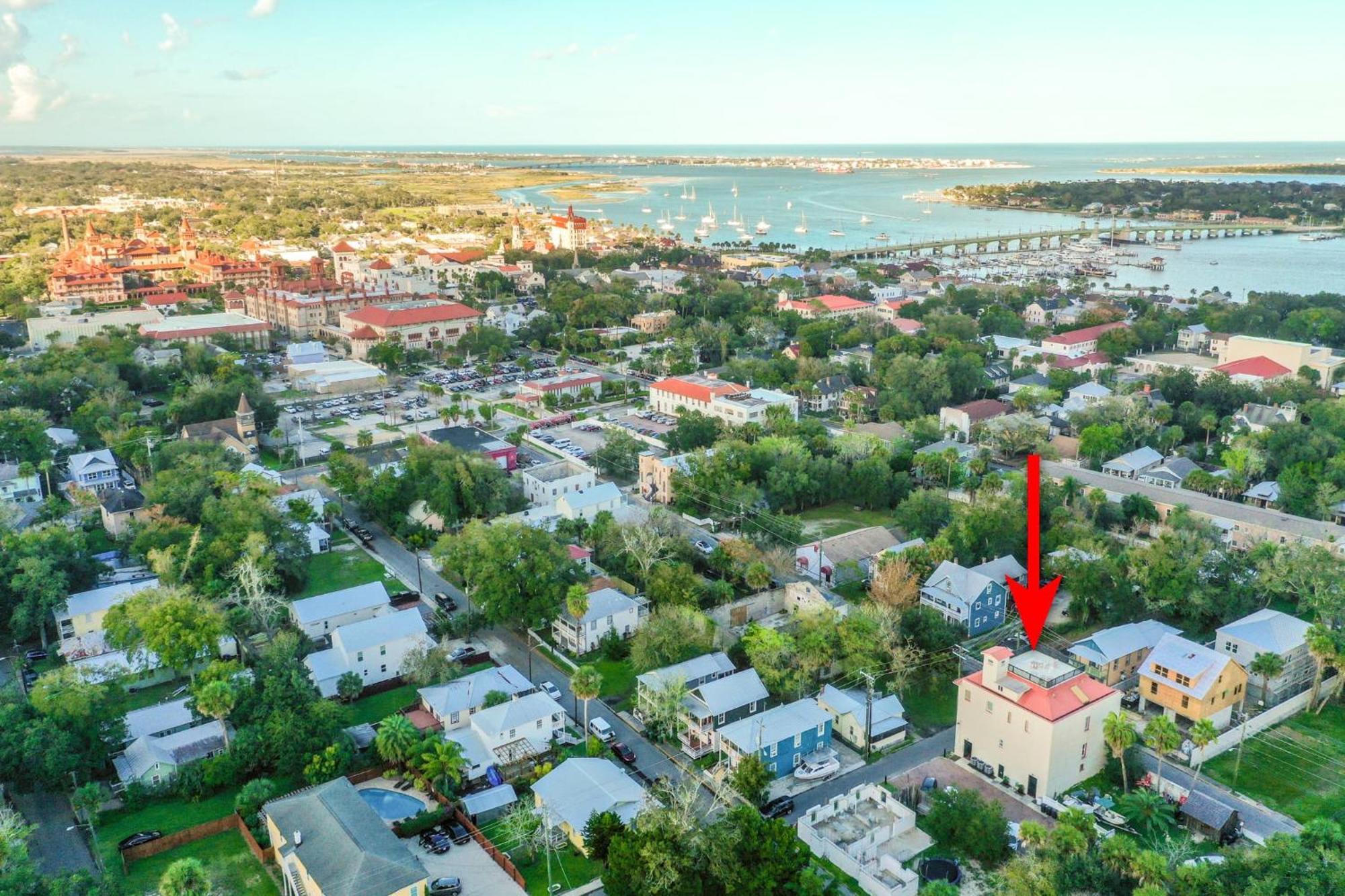The Ray - Penthouse Suite - 360° Rooftop View St. Augustine Extérieur photo